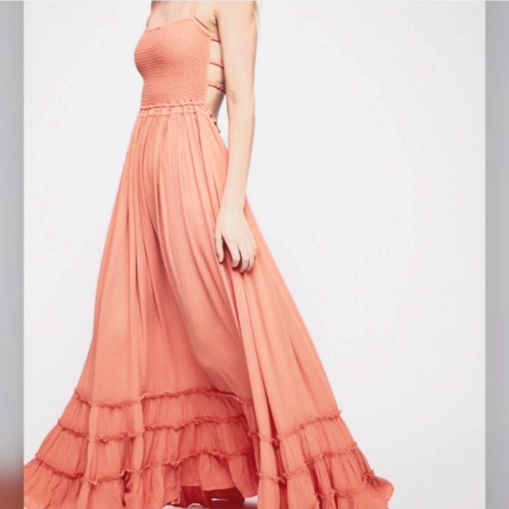Free People Extratropical Boho Summer Maxi Dress XS